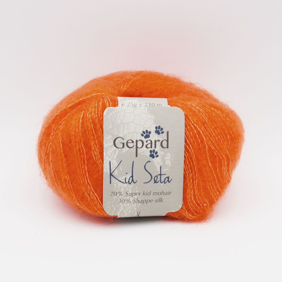 Pelote de Kid Seta de Gepard Garn coloris 218 Orange