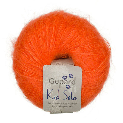 Kid Seta de Gepard Garn coloris 230 Rusty Orange