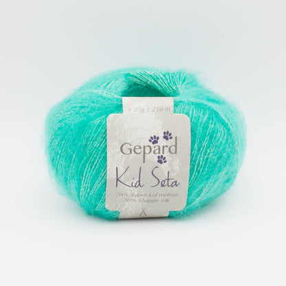 Kid Seta de Gepard Garn coloris 744 Amazonite