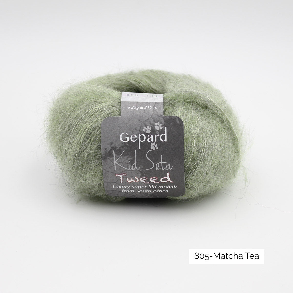Kid Seta Tweed de Gepard Garn coloris T805 Matcha Tea