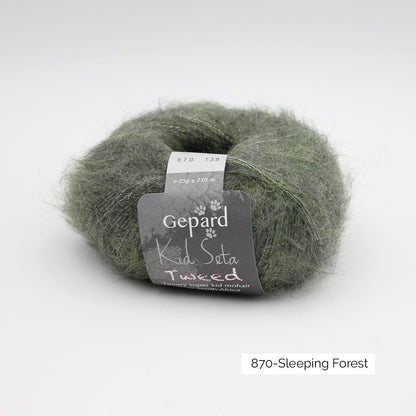 Kid Seta Tweed de Gepard Garn coloris T870 Sleeping Forest