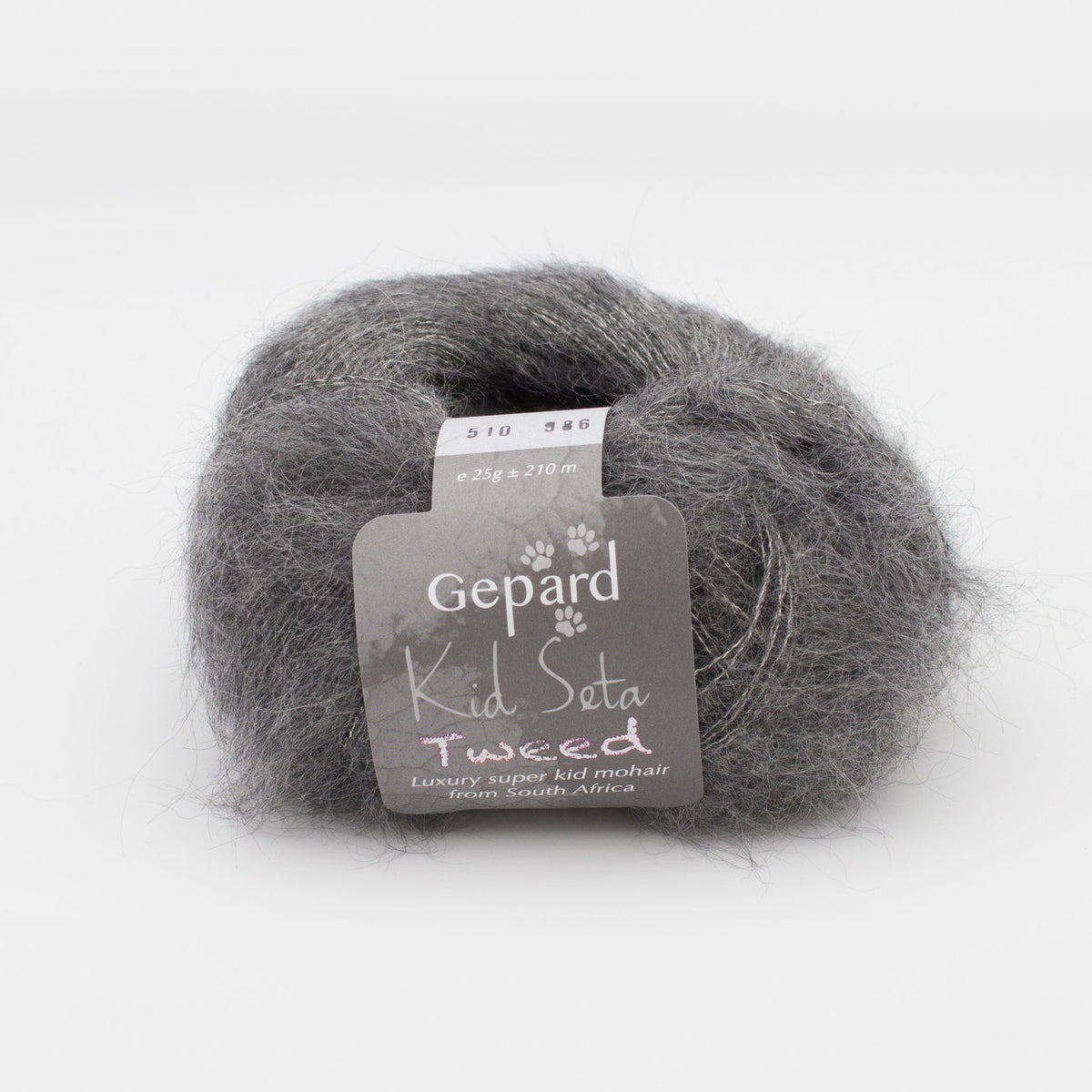 Pelote de Kid Seta de Gepard Garn coloris T510 Dark Fog
