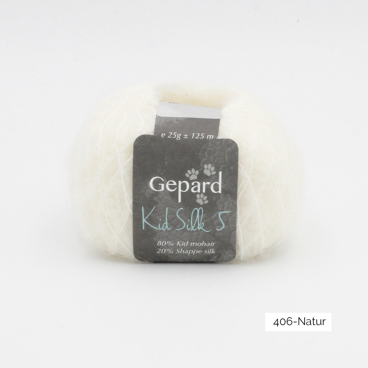 Pelote de Kid Silk 5 de Gepard Garn coloris 406 Natur