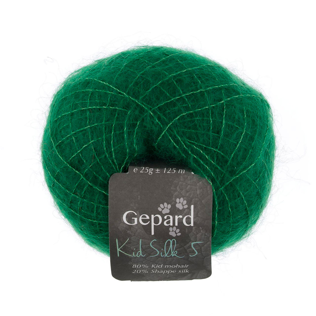 Pelote de Kid Silk 5 de Gepard Garn coloris 840 Moss Green