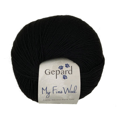 My Fine Wool de Gepard Garn coloris 599 Black