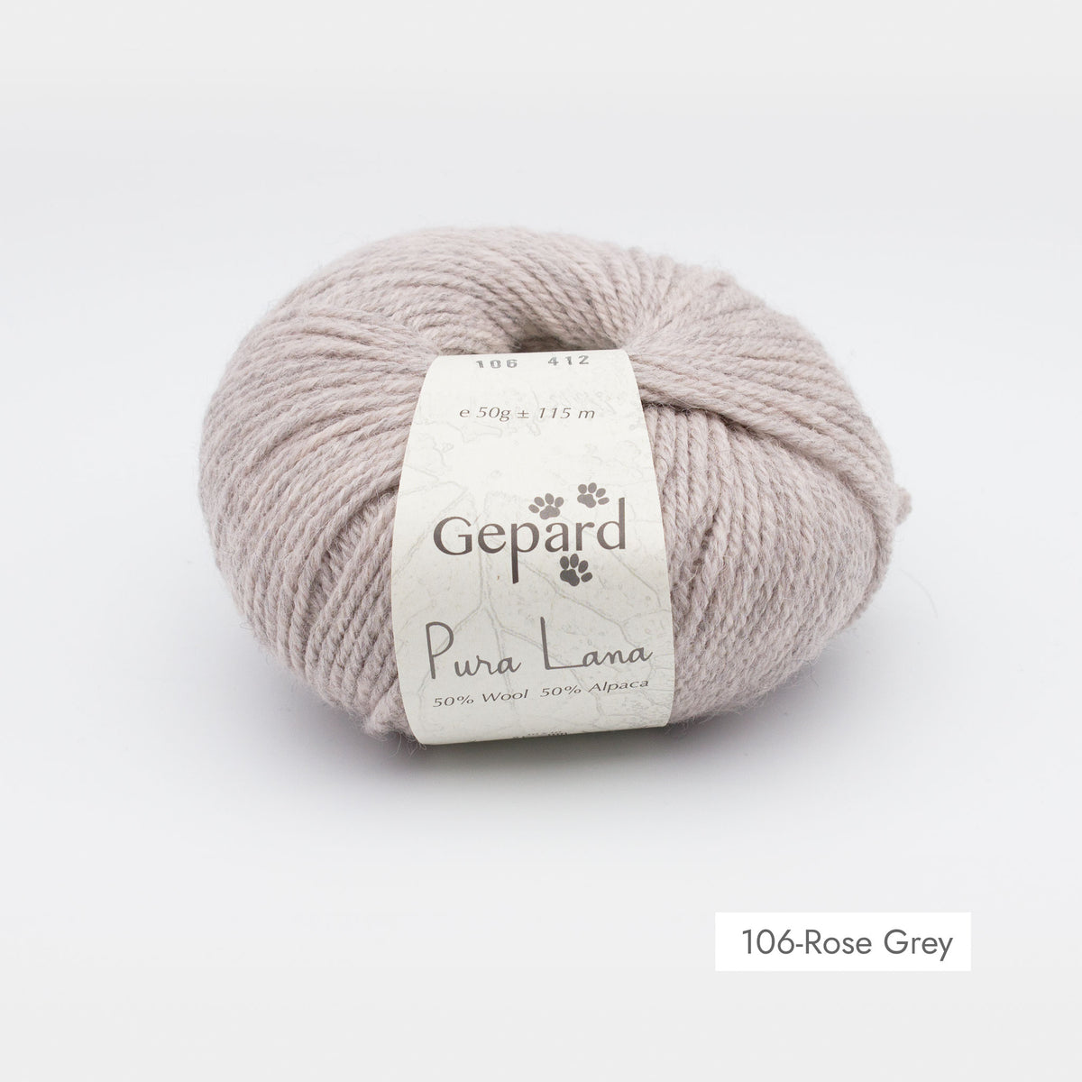 Pelote de Pura Lana de Gepard Garn coloris 106 Rose Grey
