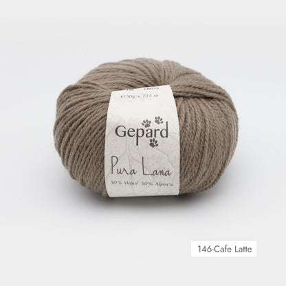 Pelote de Pura Lana de Gepard Garn coloris 146 Cafe Latte