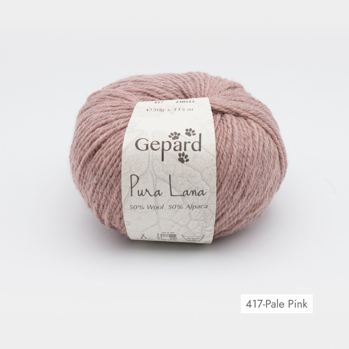 Pelote de Pura Lana de Gepard Garn coloris 417 Pale Pink