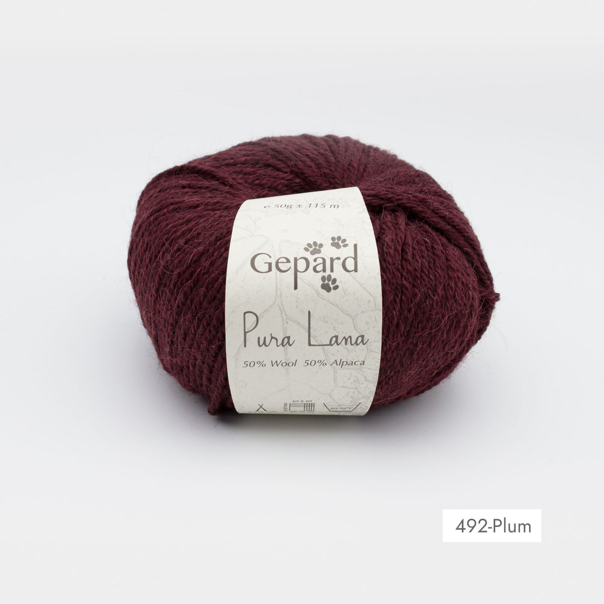 Pelote de Pura Lana de Gepard Garn coloris 492 Plum