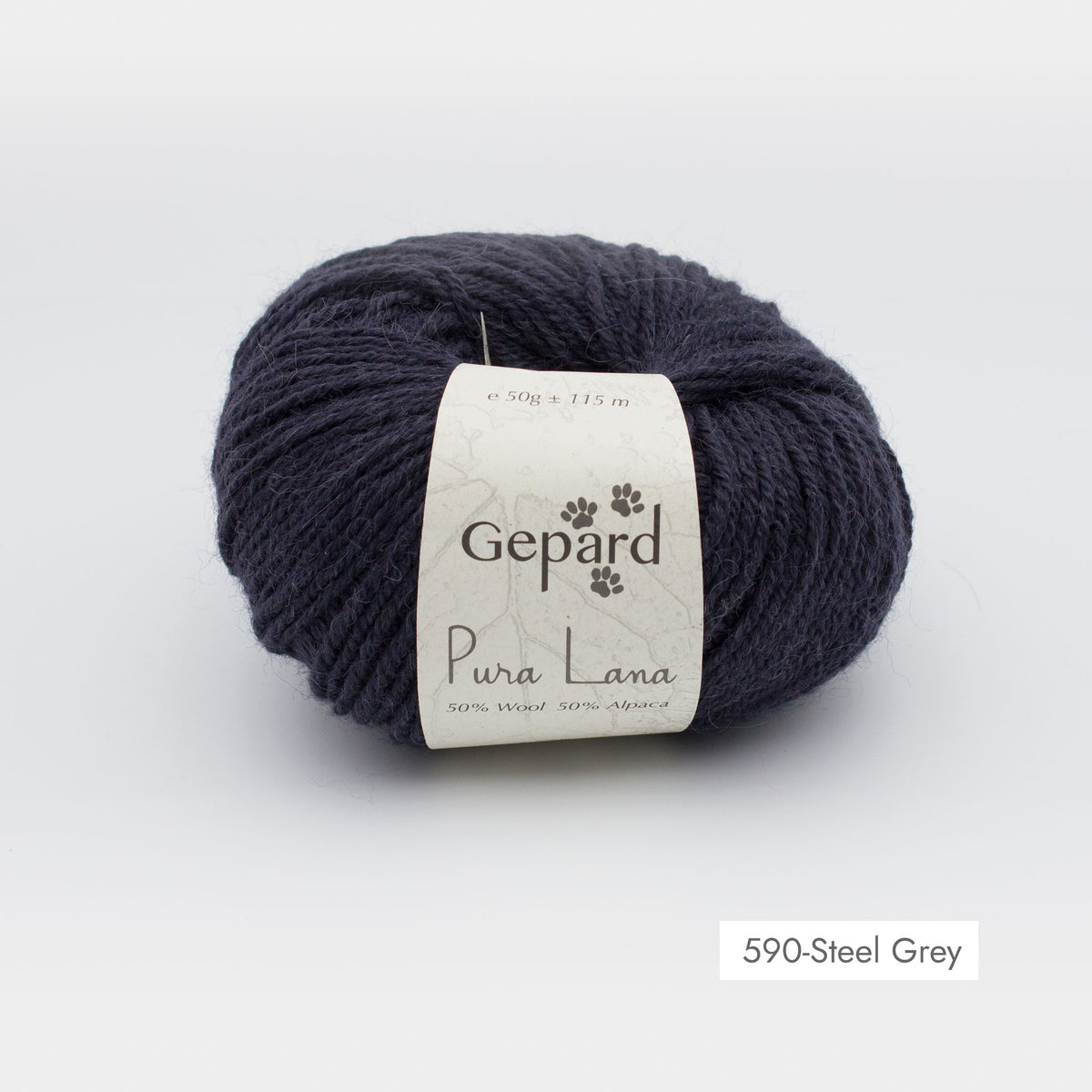 Pelote de Pura Lana de Gepard Garn coloris 590 Steel Grey