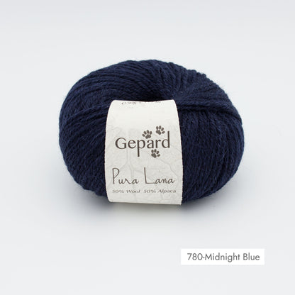 Pelote de Pura Lana de Gepard Garn coloris 780 Midnight Blue