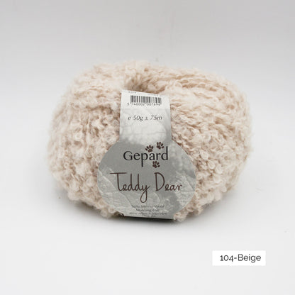 Pelote de Teddy Dear de Gepard Garn coloris 104 Beige