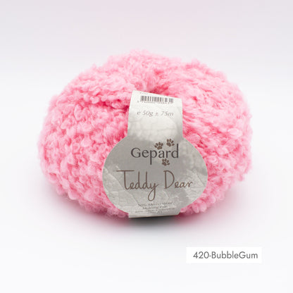 Pelote de Teddy Dear de Gepard Garn coloris 420 Bubblegum