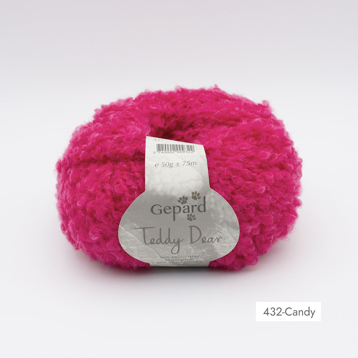 Pelote de Teddy Dear de Gepard Garn coloris 432 Candy