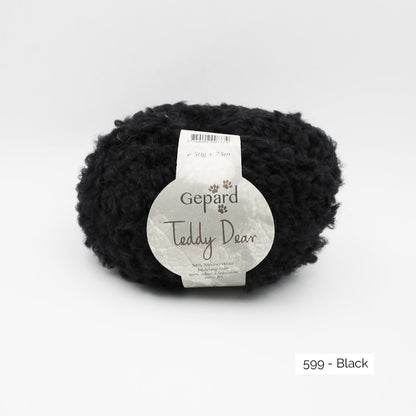 Pelote de Teddy Dear de Gepard Garn coloris 599 Black