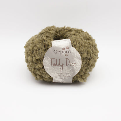 Pelote de Teddy Dear de Gepard Garn coloris 860 Olive Green