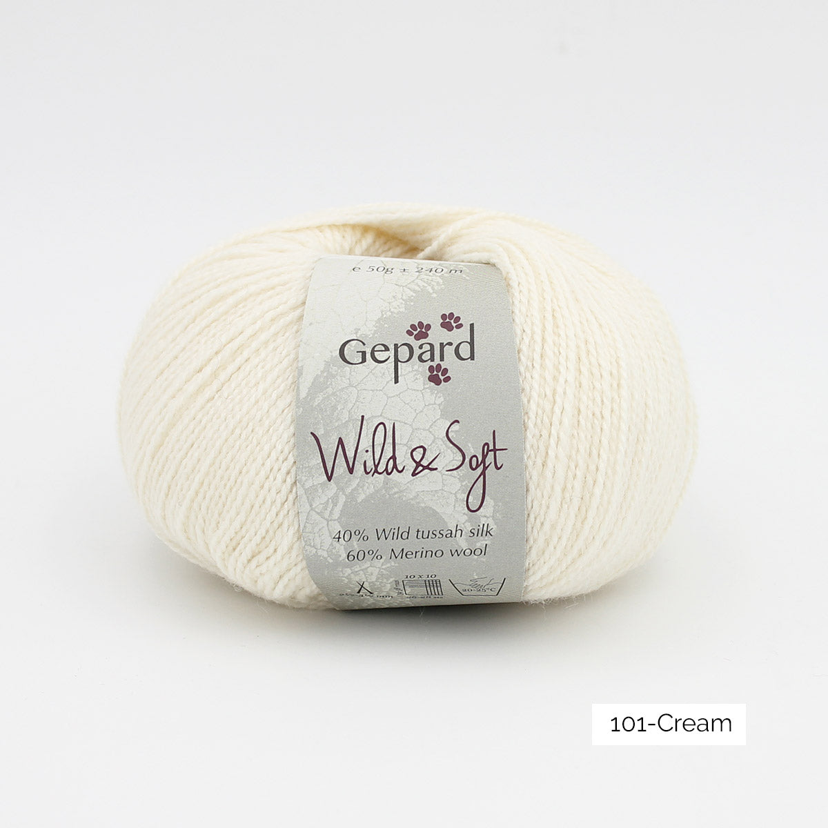 Pelote de Wild & Soft de Gepard Garn coloris 101 Cream