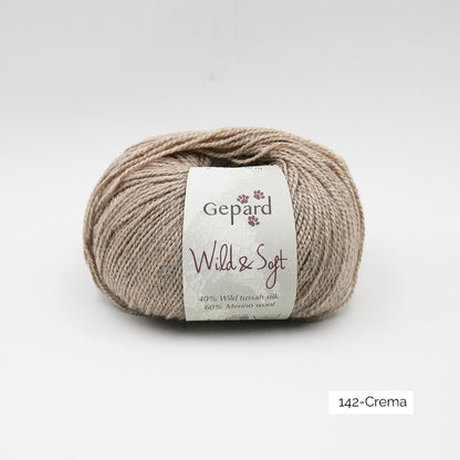 Pelote de Wild & Soft de Gepard Garn coloris 142 Crema