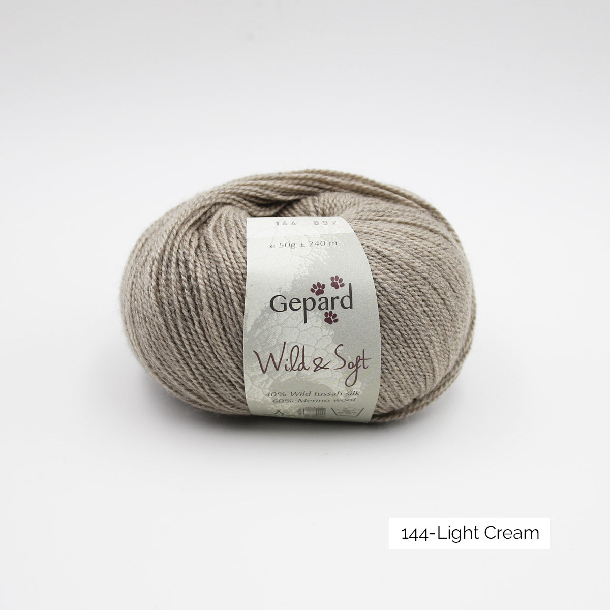 Pelote de Wild & Soft de Gepard Garn coloris 144 Light Cream