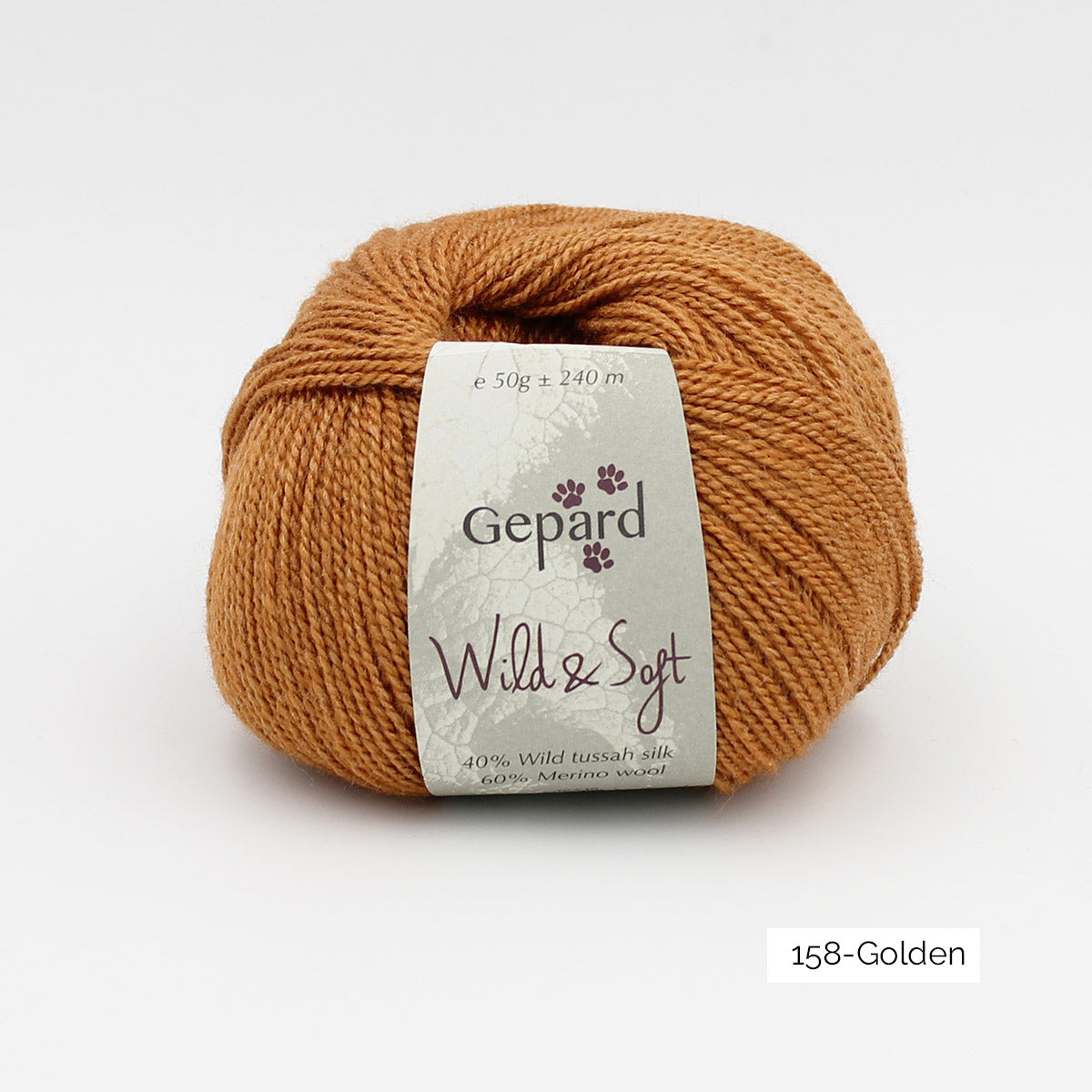 Pelote de Wild & Soft de Gepard Garn coloris 158 Golden