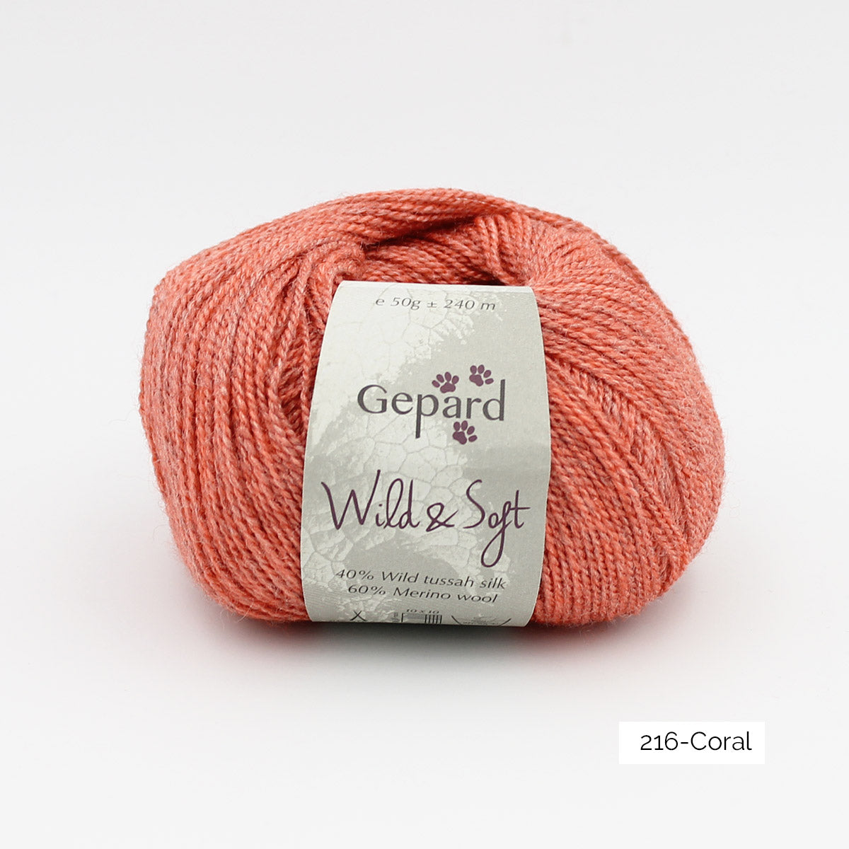 Pelote de Wild & Soft de Gepard Garn coloris 216 Coral