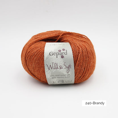 Pelote de Wild & Soft de Gepard Garn coloris 240 Brandy