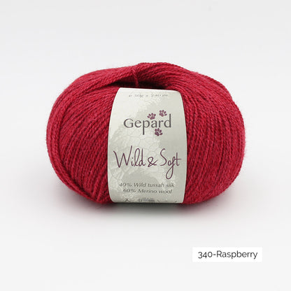 Pelote de Wild & Soft de Gepard Garn coloris 340 Raspberry