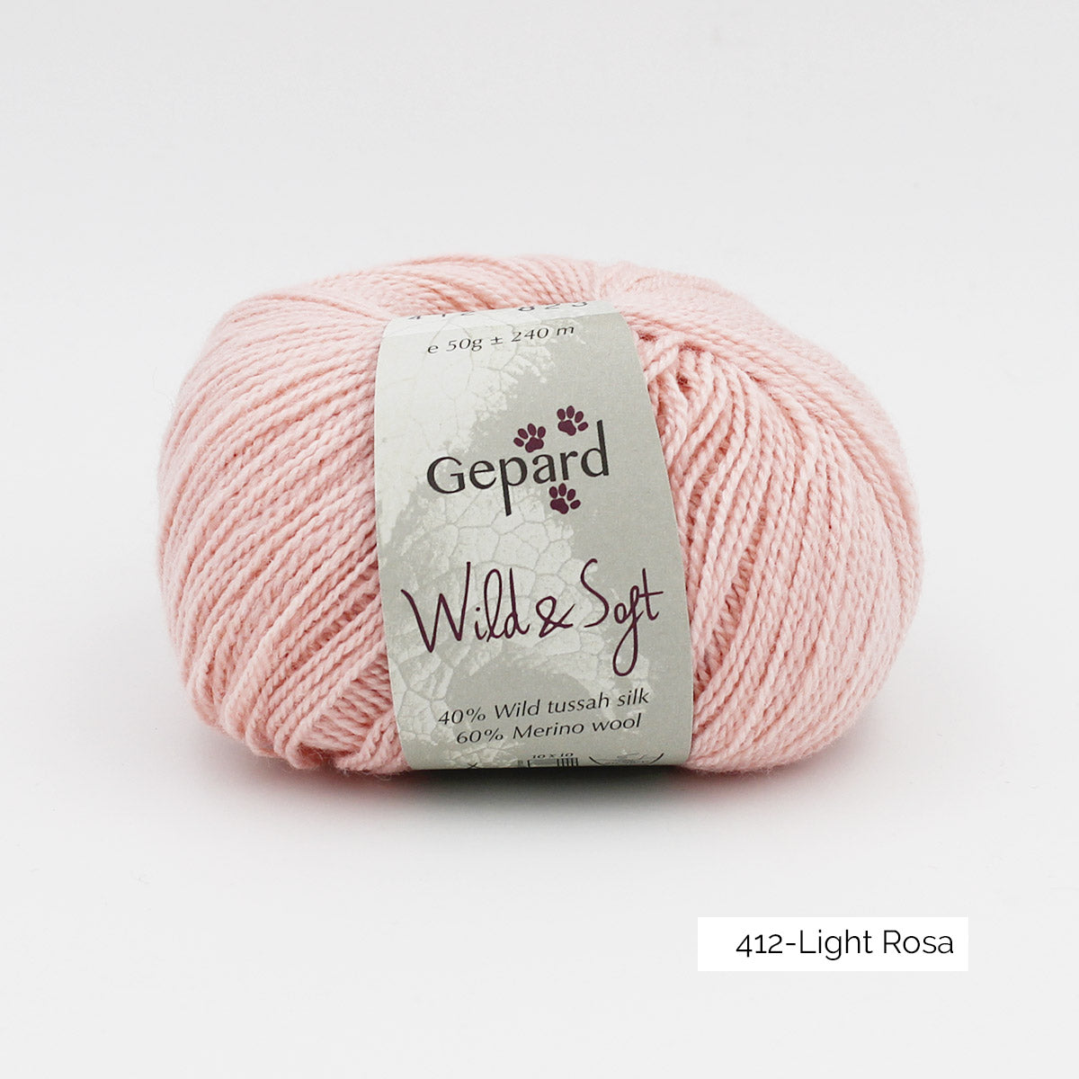 Pelote de Wild & Soft de Gepard Garn coloris 412 Light Rosa
