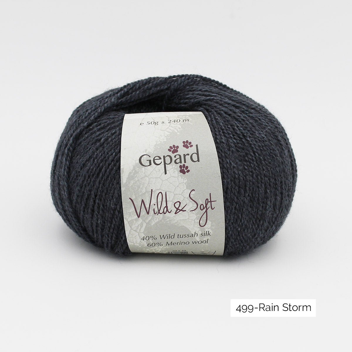 Pelote de Wild & Soft de Gepard Garn coloris 499 Rain Storm