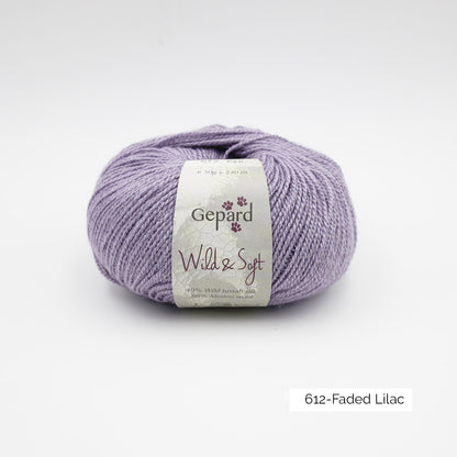 Pelote de Wild & Soft de Gepard Garn coloris 612 Faded Lilac