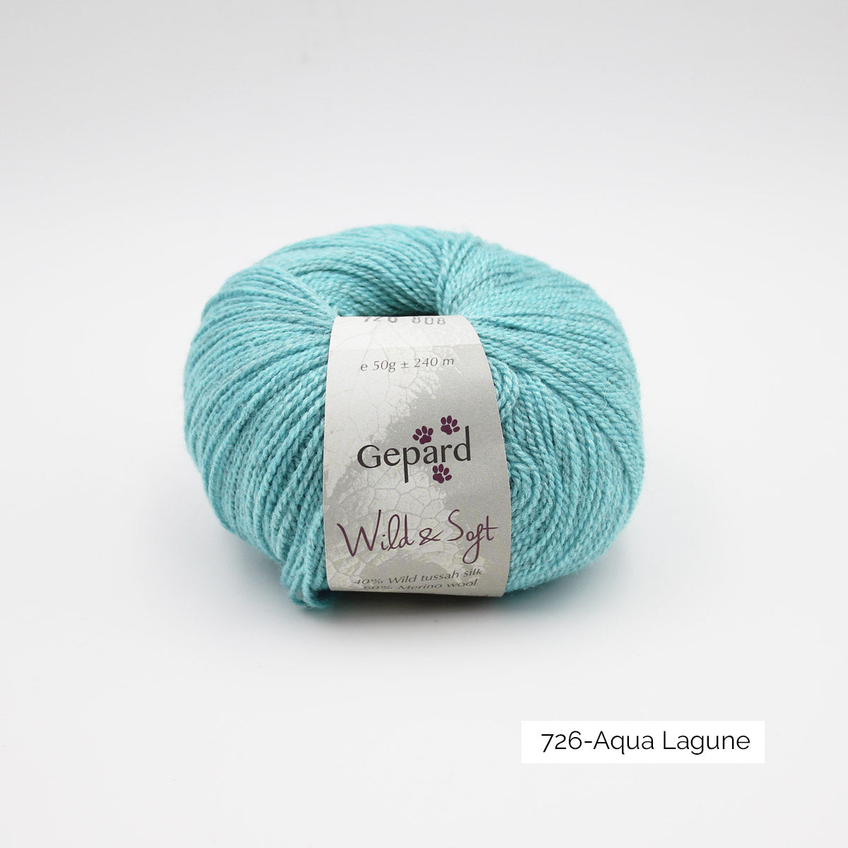 Pelote de Wild & Soft de Gepard Garn coloris 726 Aqua Lagune