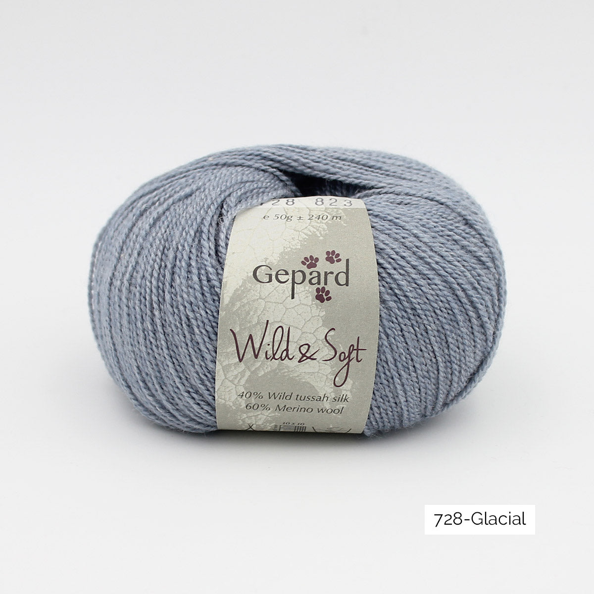 Pelote de Wild & Soft de Gepard Garn coloris 728 Glacial