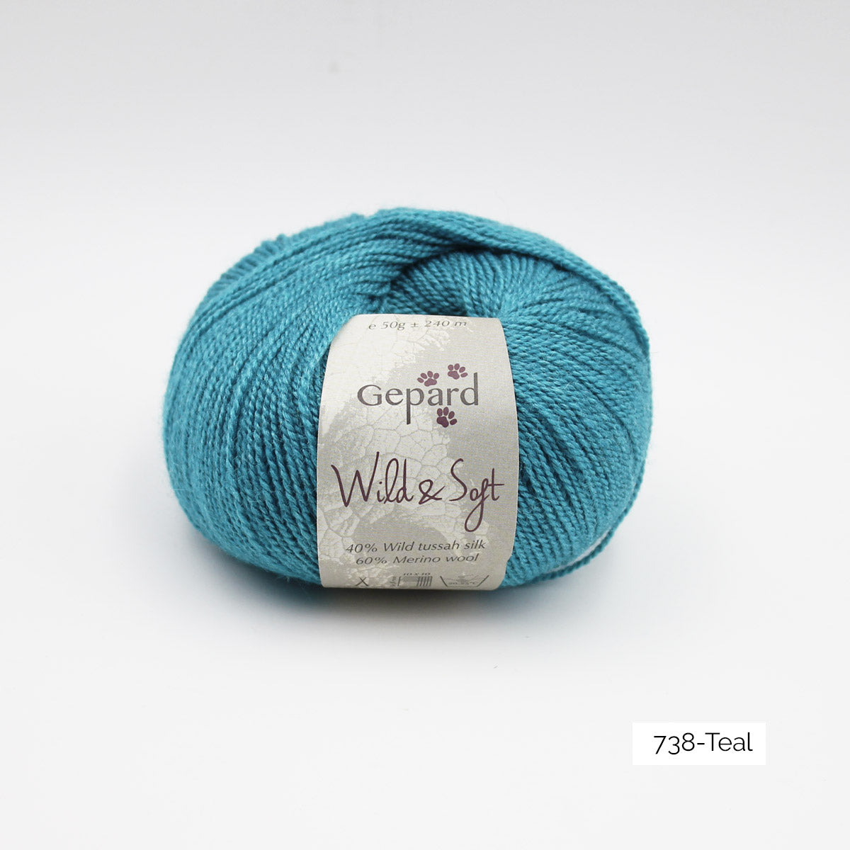 Pelote de Wild & Soft de Gepard Garn coloris 738 Teal