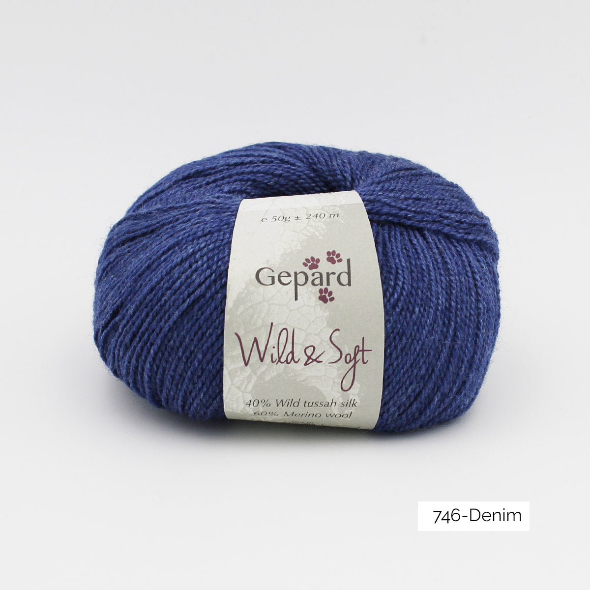 Pelote de Wild & Soft de Gepard Garn coloris 746 Denim