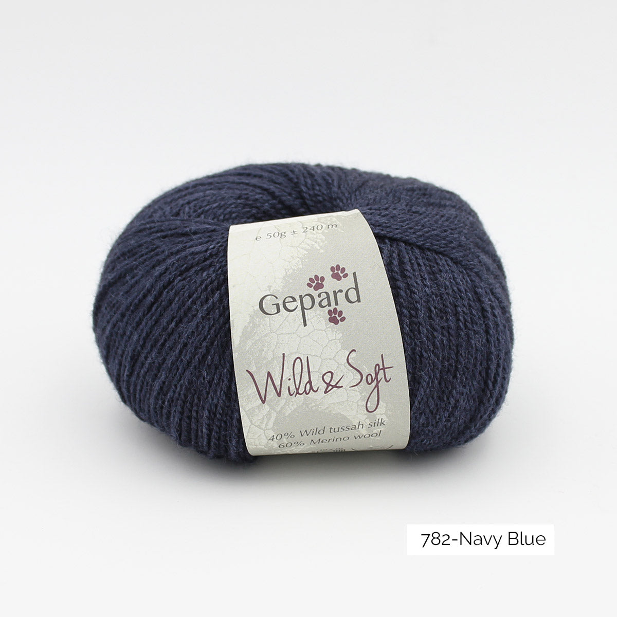 Pelote de Wild & Soft de Gepard Garn coloris 782 Navy Blue