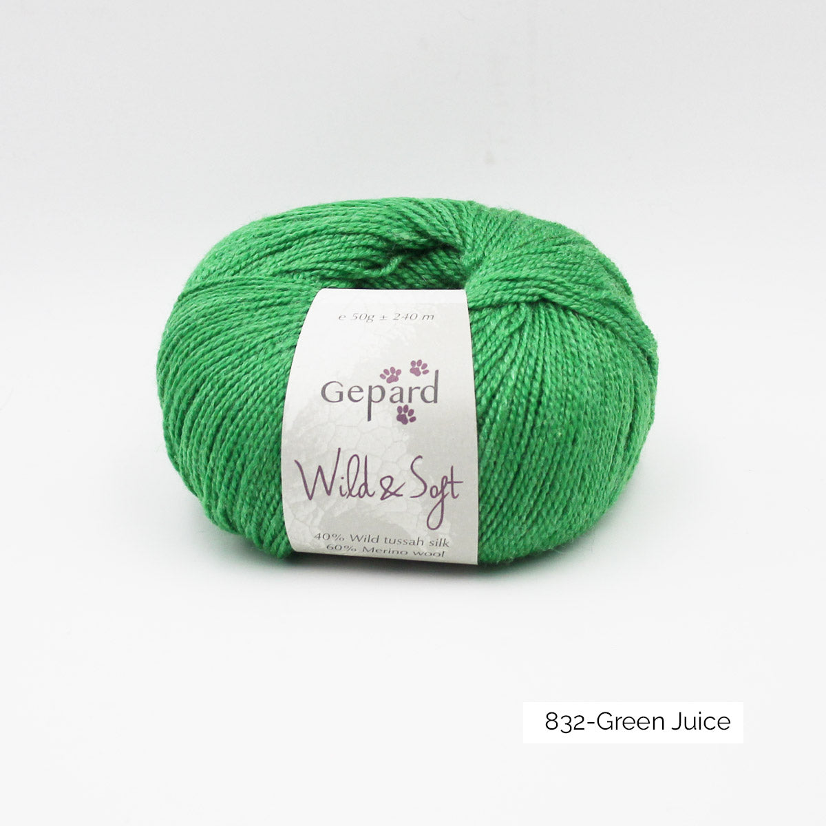 Pelote de Wild & Soft de Gepard Garn coloris 832 Green Juice