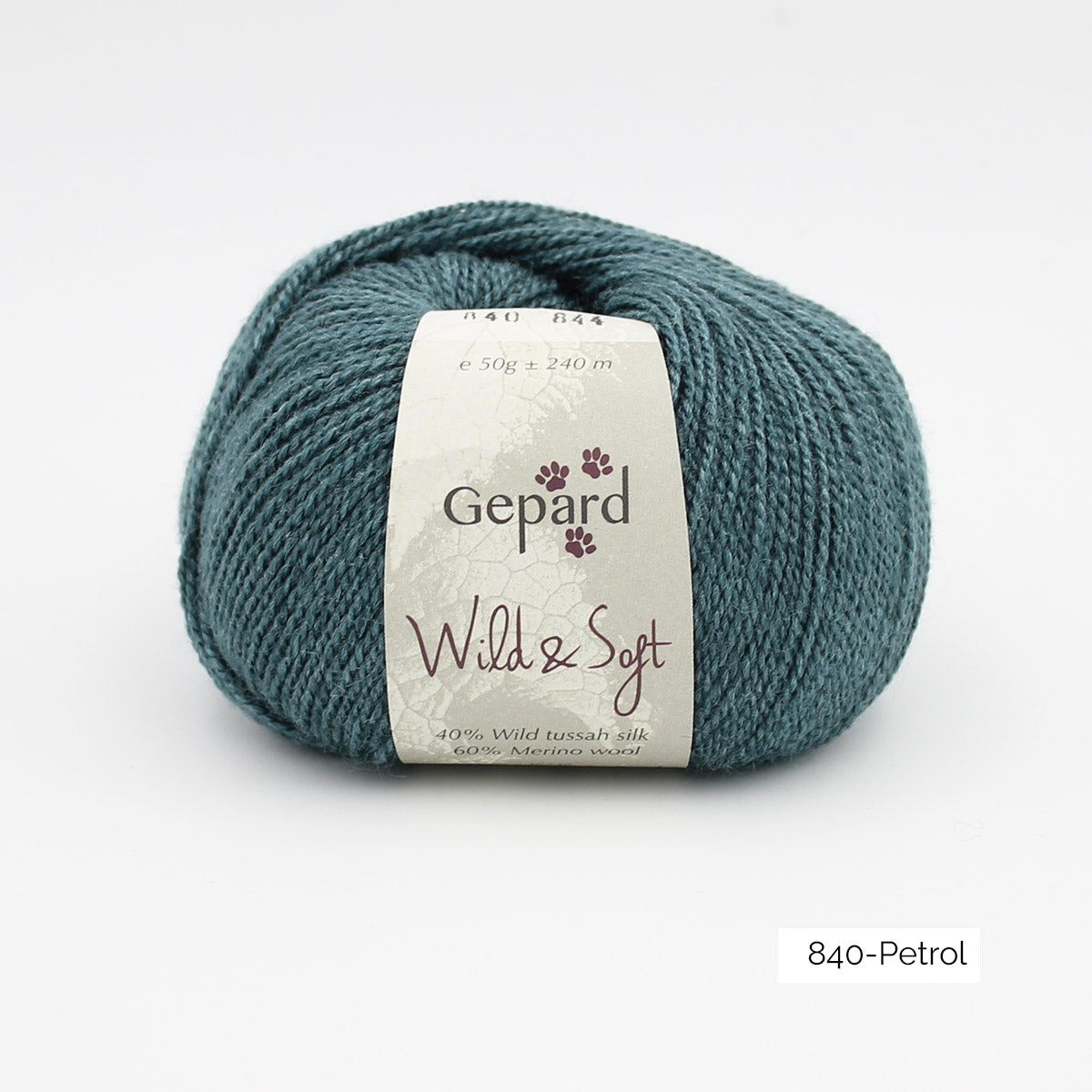 Pelote de Wild & Soft de Gepard Garn coloris 840 Petrol