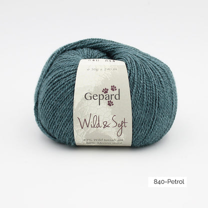 Pelote de Wild & Soft de Gepard Garn coloris 840 Petrol