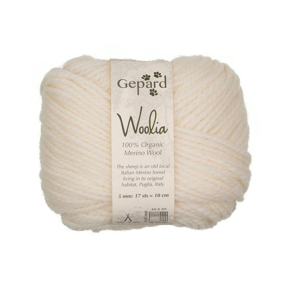 Woolia de Gepard Garn coloris 101 Cream