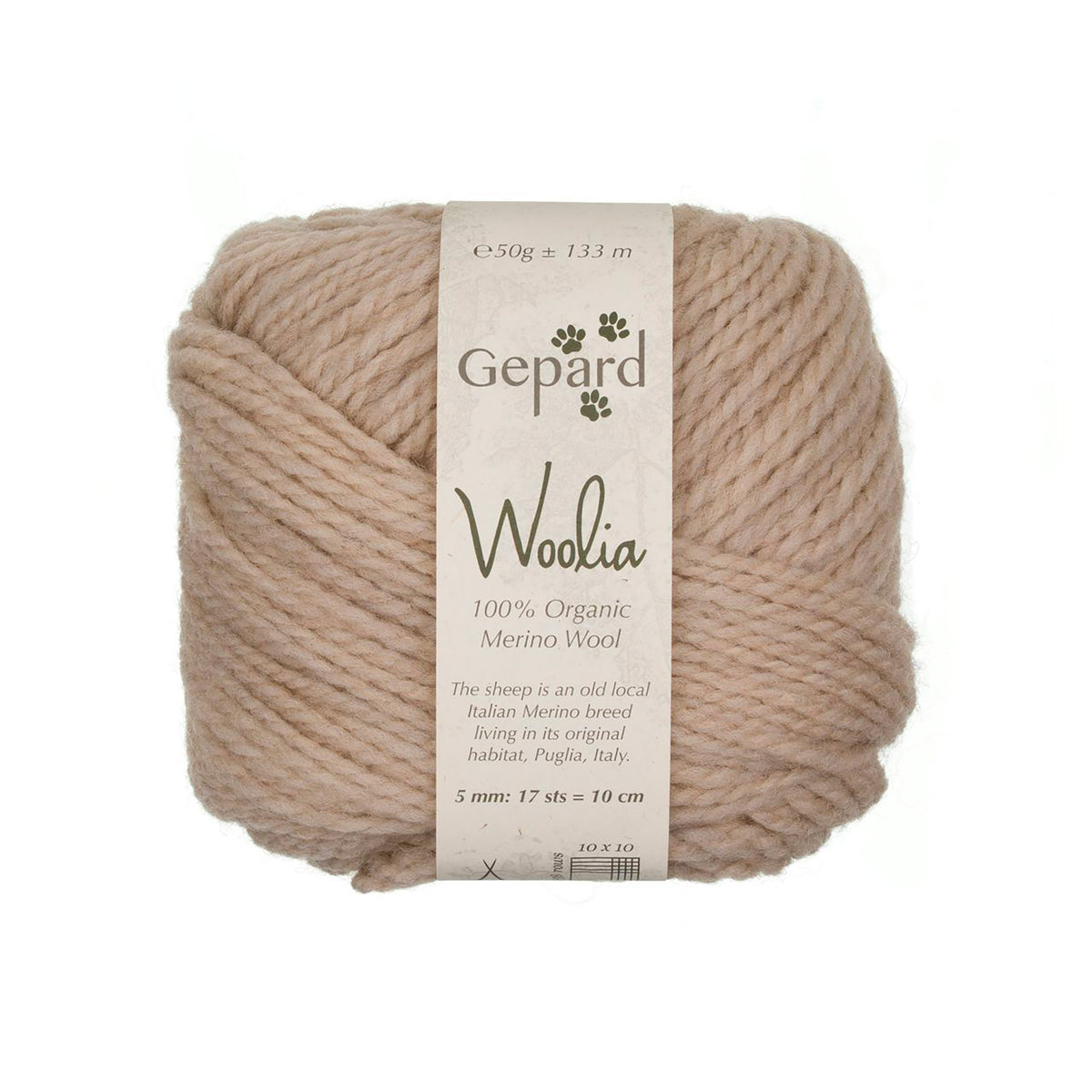 Woolia de Gepard Garn coloris 1420 Sand