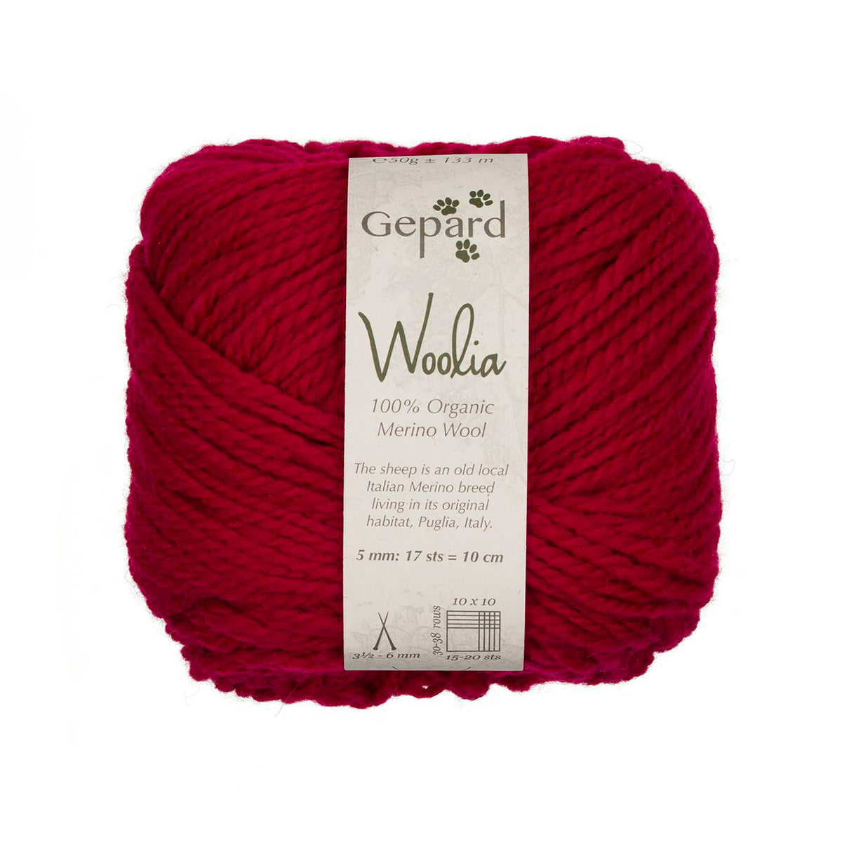 Pelote de Woolia de Gepard Garn coloris 450 Cherry