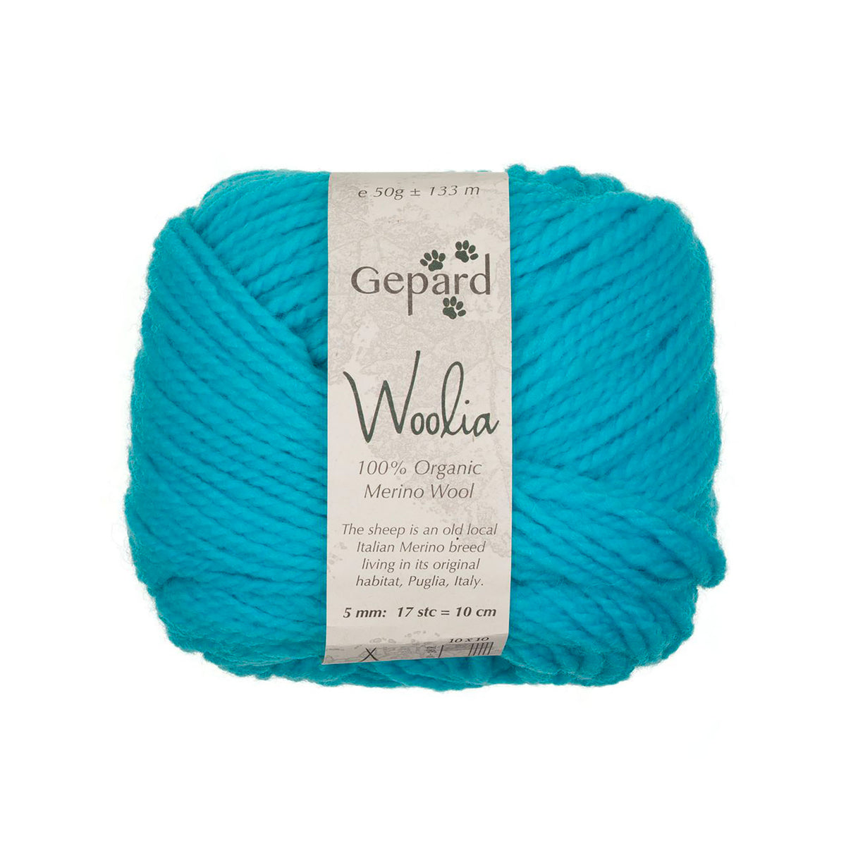 Woolia de Gepard Garn coloris 728 Turquoise
