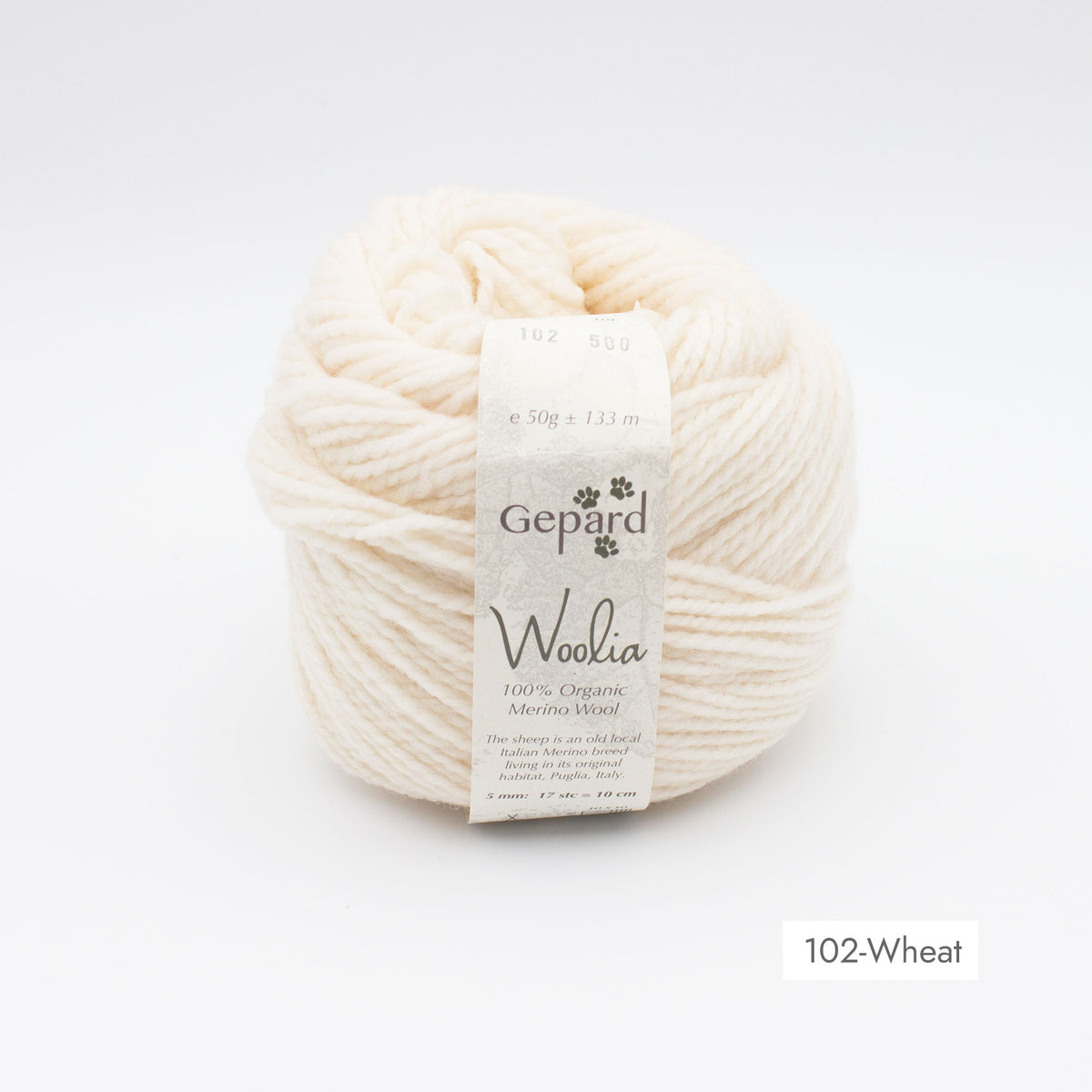 Pelote de Woolia de Gepard Garn coloris 102 Wheat