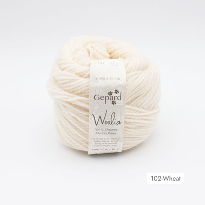 Pelote de Woolia de Gepard Garn coloris 102 Wheat