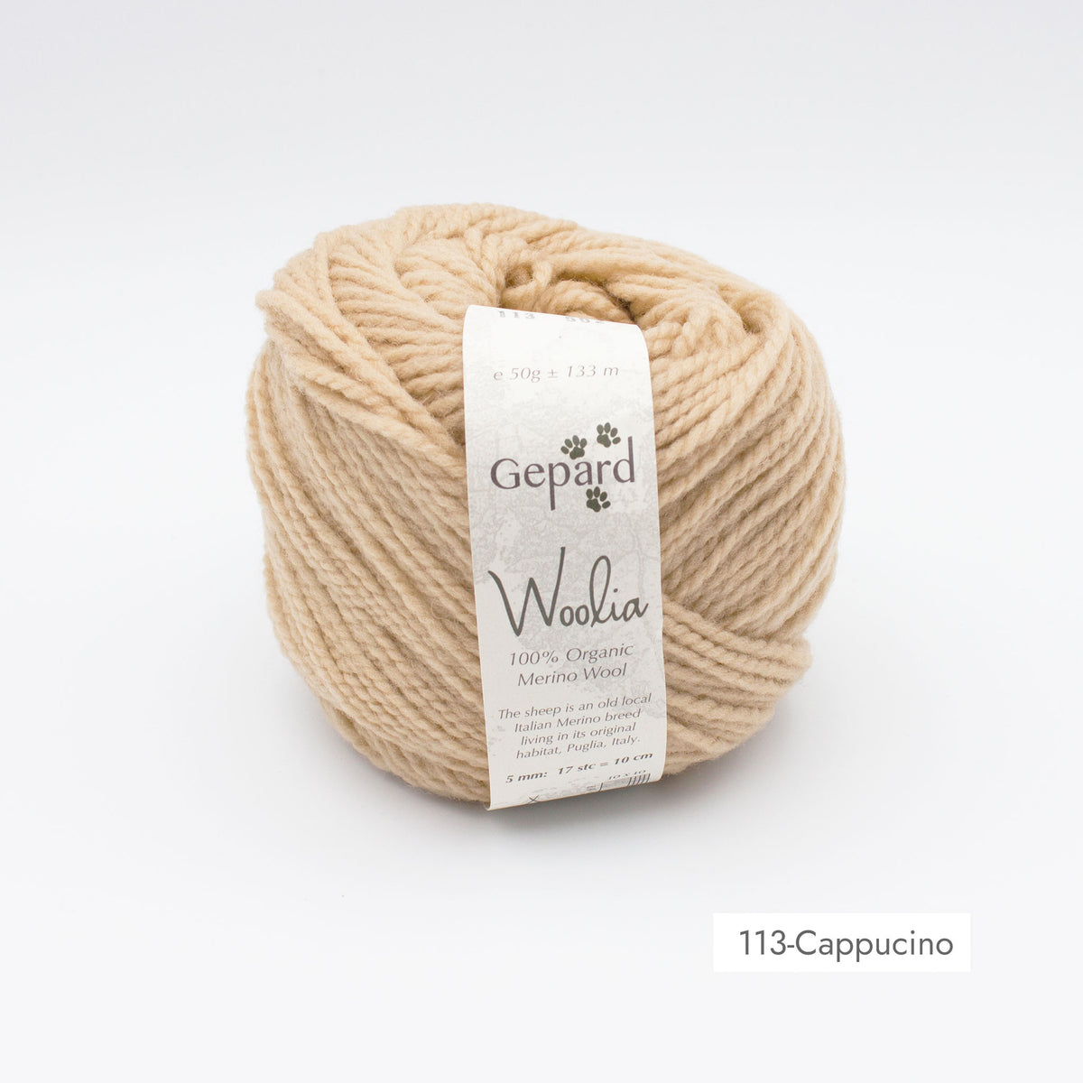 Pelote de Woolia de Gepard Garn coloris 113 Cappucino