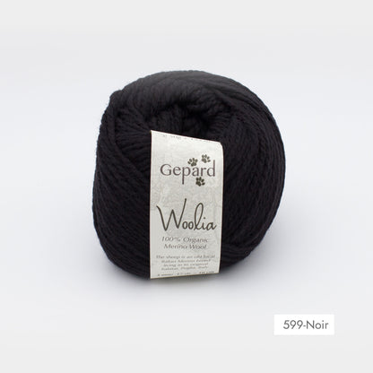 Pelote de Woolia de Gepard Garn coloris 599 Noir