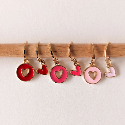 Set d'anneaux marqueurs Hello Kim, modèle 25 Mon Coeur, Mon Amour (fixes)