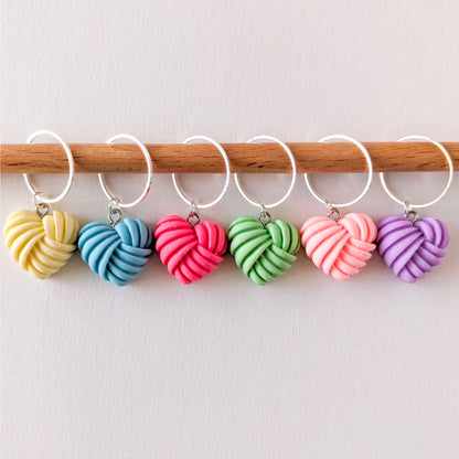 Set d'anneaux marqueurs Hello Kim, modèle 05 Rainbow Hearts (fixes)