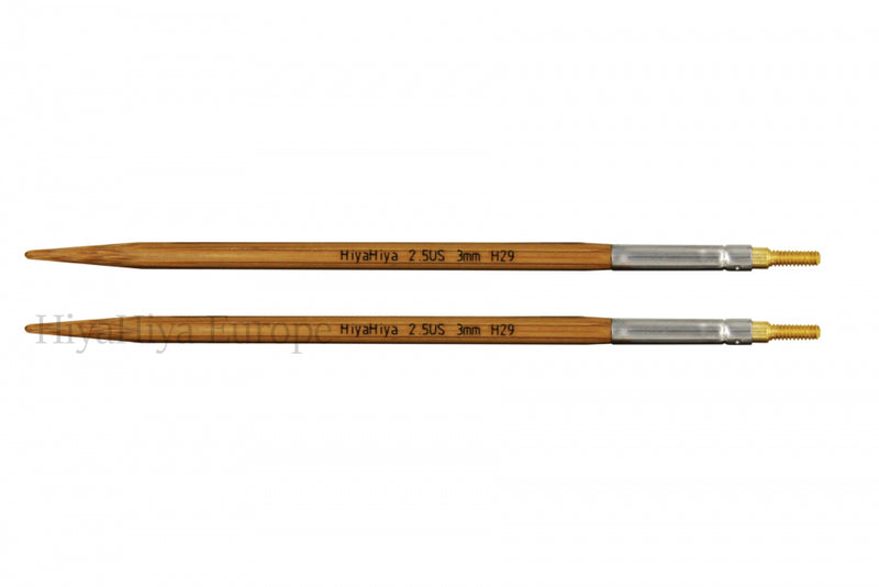 Pointes d'aiguilles circulaires interchangeables en bambou Moso Hiya Hiya