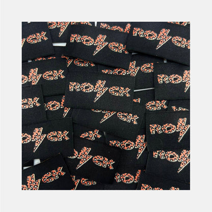 Etiquette à coudre de Home Couture, modèle Rocke (noir - graou)